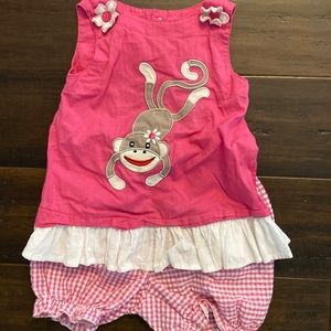 Baby Girls Boutique Set w/ Ruffle Shorts